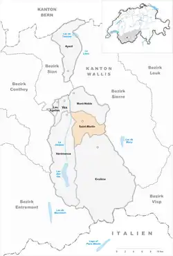 Kaart van de gemeente