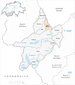 Kaart van de gemeente