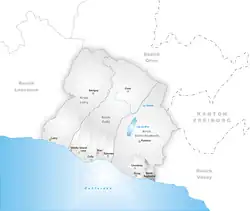 Kaart van de gemeente