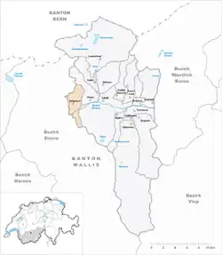 Kaart van de gemeente