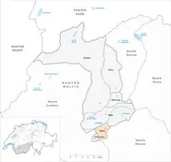 Kaart van de gemeente