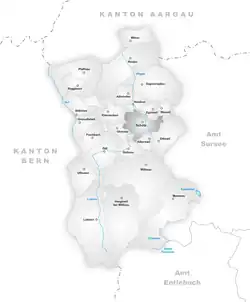 Kaart van de gemeente