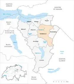 Kaart van de gemeente