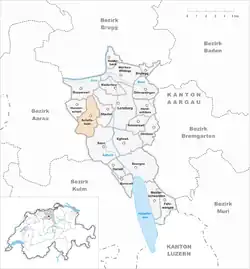 Kaart van de gemeente