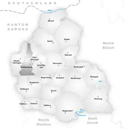 Kaart van de gemeente