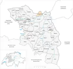 Kaart van de gemeente