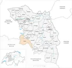 Kaart van de gemeente