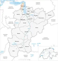 Kaart van de gemeente