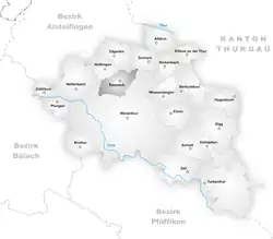 Kaart van de gemeente