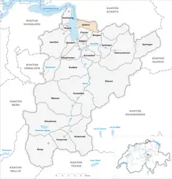 Kaart van de gemeente