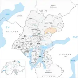 Kaart van de gemeente