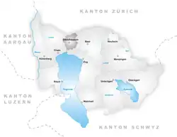 Kaart van de gemeente