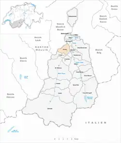 Kaart van de gemeente