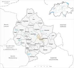 Kaart van de gemeente