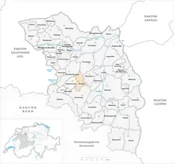 Kaart van de gemeente