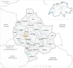 Kaart van de gemeente