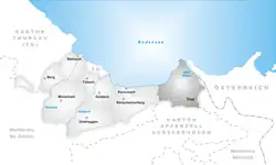 Kaart van de gemeente