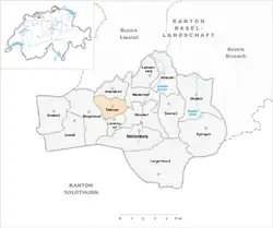 Kaart van de gemeente