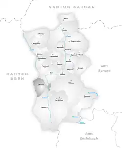 Kaart van de gemeente