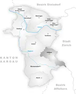 Kaart van de gemeente