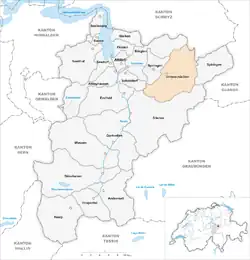 Kaart van de gemeente