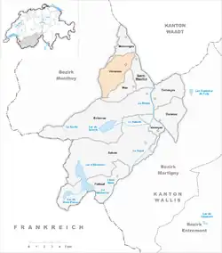 Kaart van de gemeente