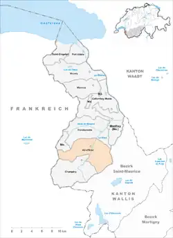 Kaart van de gemeente