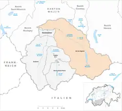 Kaart van de gemeente