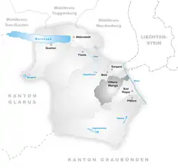 Kaart van de gemeente