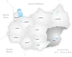 Kaart van de gemeente