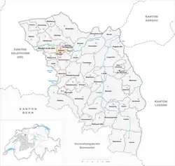 Kaart van de gemeente