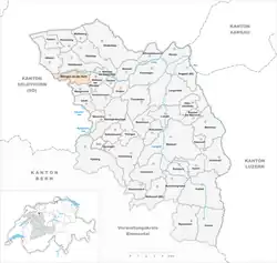 Kaart van de gemeente