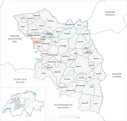 Kaart van de gemeente