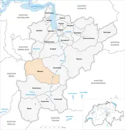 Kaart van de gemeente