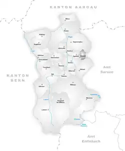 Kaart van de gemeente