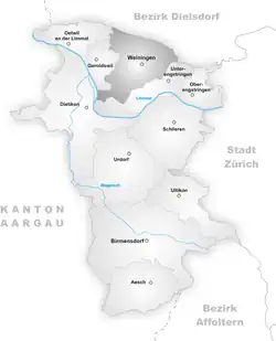 Kaart van de gemeente