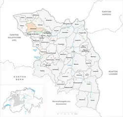 Kaart van de gemeente