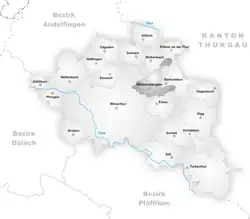 Kaart van de gemeente