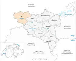 Kaart van de gemeente