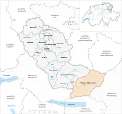 Kaart van de gemeente