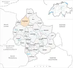 Kaart van de gemeente