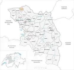 Kaart van de gemeente