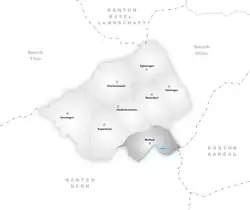 Kaart van de gemeente