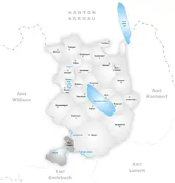 Kaart van de gemeente