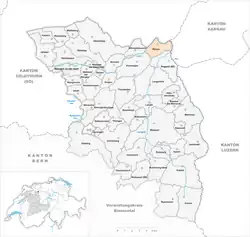 Kaart van de gemeente