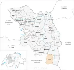 Kaart van de gemeente