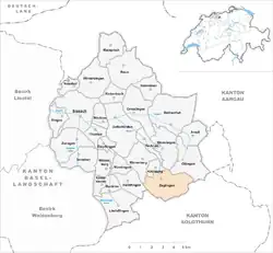 Kaart van de gemeente