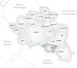 Kaart van de gemeente