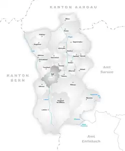 Kaart van de gemeente