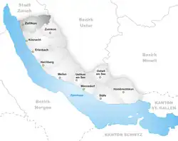 Kaart van de gemeente